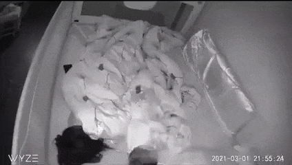 Baby and mother sleeping