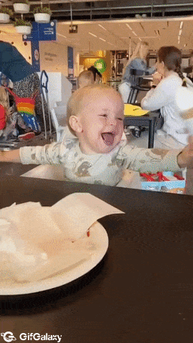 Baby loves ice cream