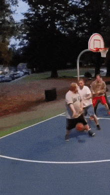 Fat basketball player