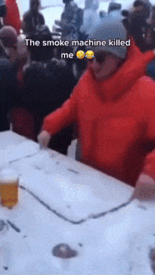 Disco party on snow