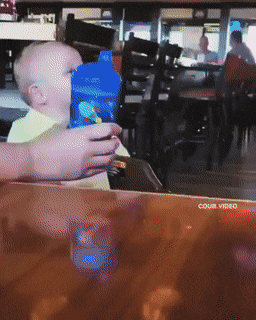 Boy and girl waiter