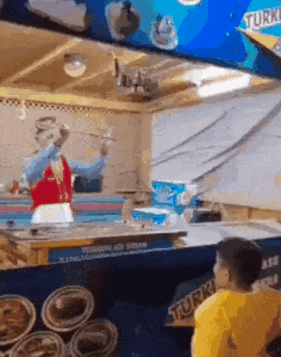 Boy stealing ice cream