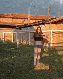 Girl and cow