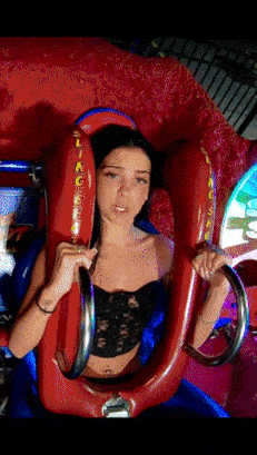 Girl on catapult