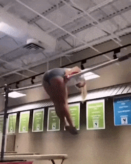 Girl on shaft
