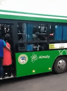 Crowd in bus
