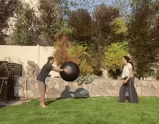 Play with big ball