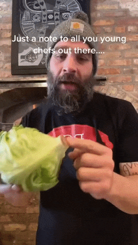 How to remove root of lettuce