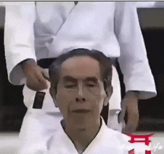 Karate move with ear