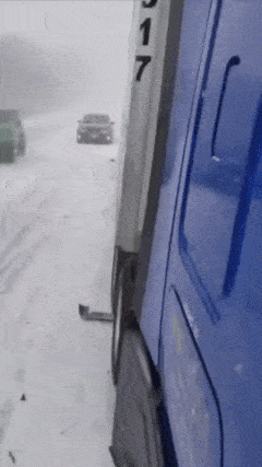 Chain collision on road