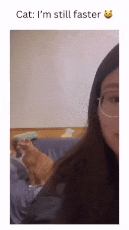 Cat and view with girl