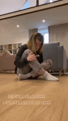 Cat comforts girl