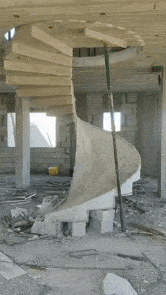 Upside down stairs