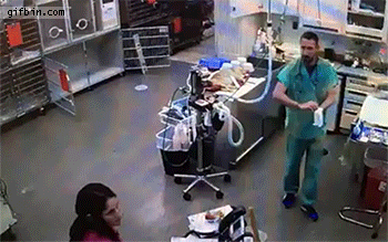 Medical doctor and glove