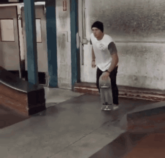 Guy and skateboard