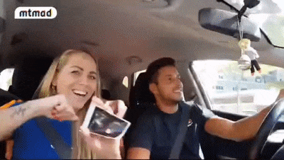 Guy and pregnant girl