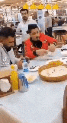 Clumsy waiter prank