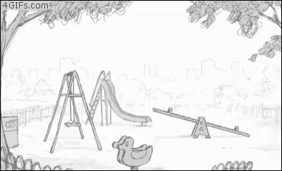 Father on playground with children