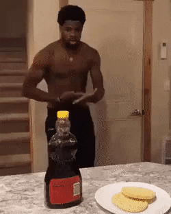 Opening bottle with foot