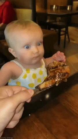 Chicken drumstick and baby
