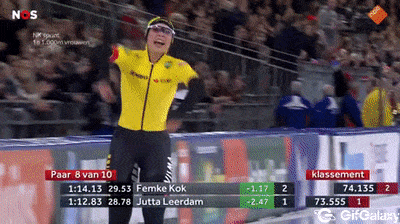 Speed skating champion