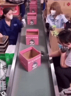 Tape work and box flipping