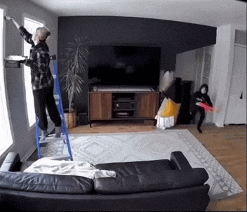 Prank with mother