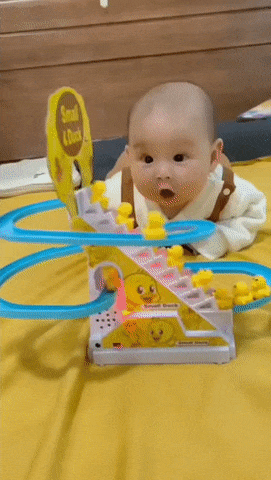 Baby and toy