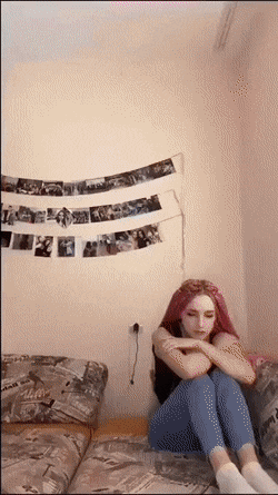 Alone girl and photography