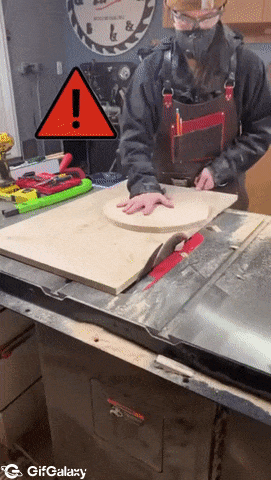 Saw and finger