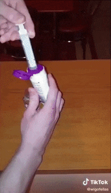 Ink in face cream