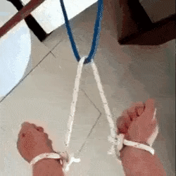 Trick with tangled cable