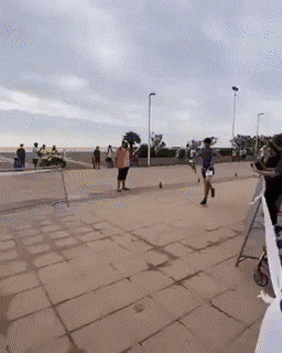 Runner finish line