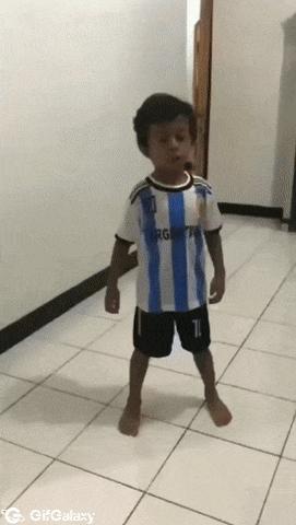 Argentinian fan after match
