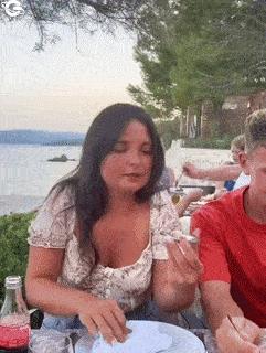 Eating shellfish for the first time