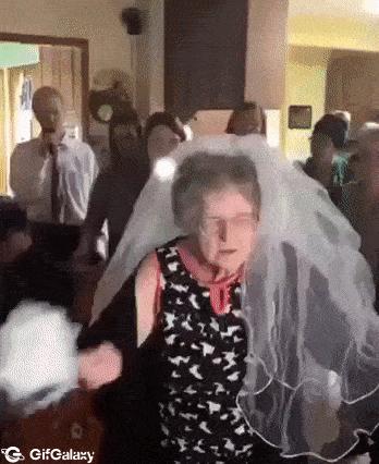 Grandma throws Biedermeer