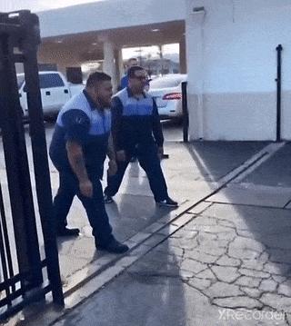 Man competes in running