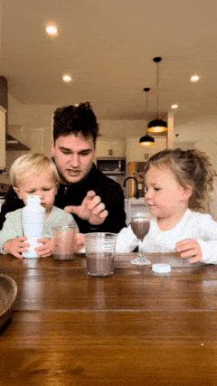 Children and chocolate milk