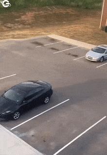 Children run from the police