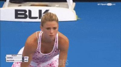 Boy and tennis girl