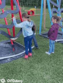 Little girl overcomes demanding game