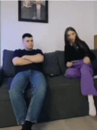 Girl leaves guy in thong