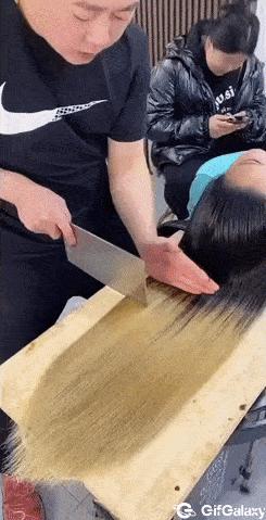 Meat chopper and hair