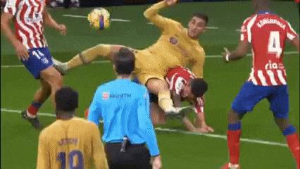 Football player and goalkeeper wrestlers