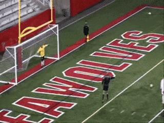 Goalkeeper and footballer penalty