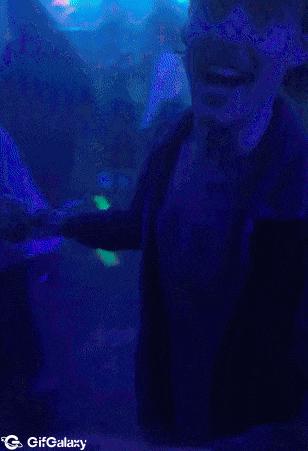 Strong light and glass