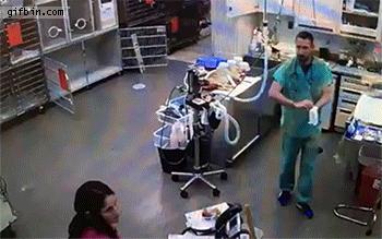 Medical doctor and glove