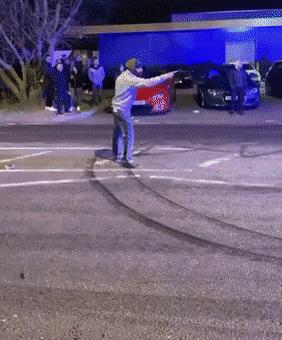 Guy jokes with police