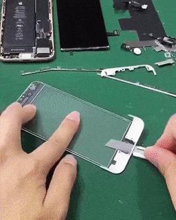 Invisible display on phone and glasses