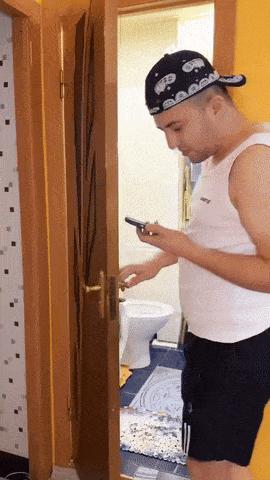 Going to toilet parody